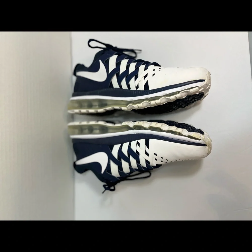 NIKE TR MAX 360 RUNNING SHOES WHITE Blue 599286 401 SZ 12.5 - Picture 4 of 14